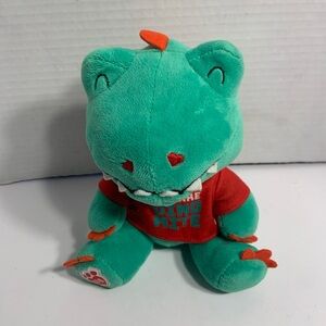 Green and Red Dinosaur Build A Bear Plush Toy